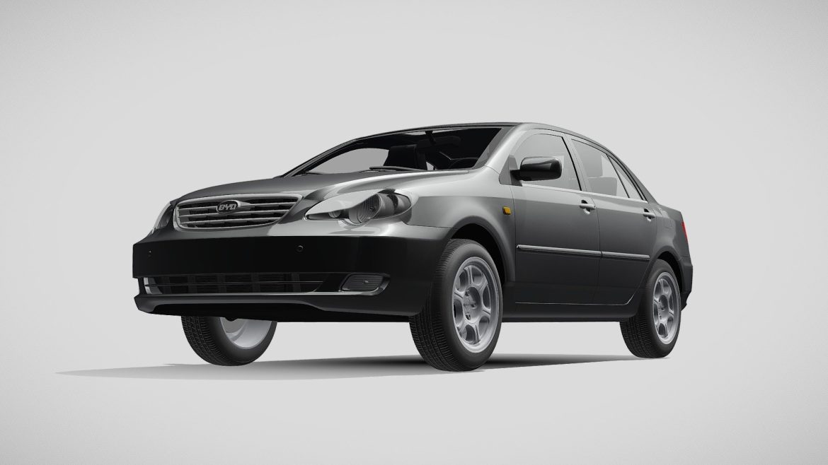 byd f3 2016 3d model