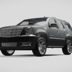 cadillac escalade 2013 hybrid 3d model