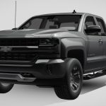 chevrolet silverado lt z71 double gmtk2 standar 3d model