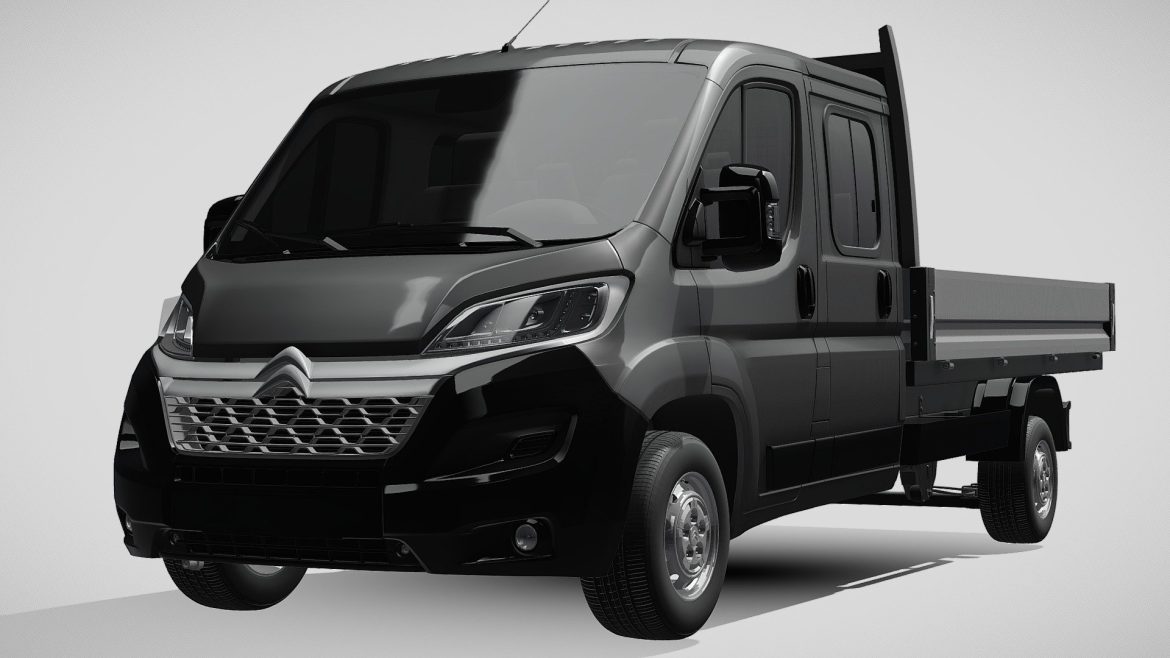 citroen jumper crew cab truck 2016 3d model