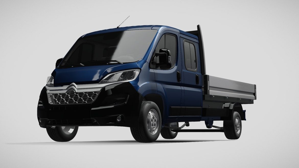 citroen relay crew cab truck 2016 3d model