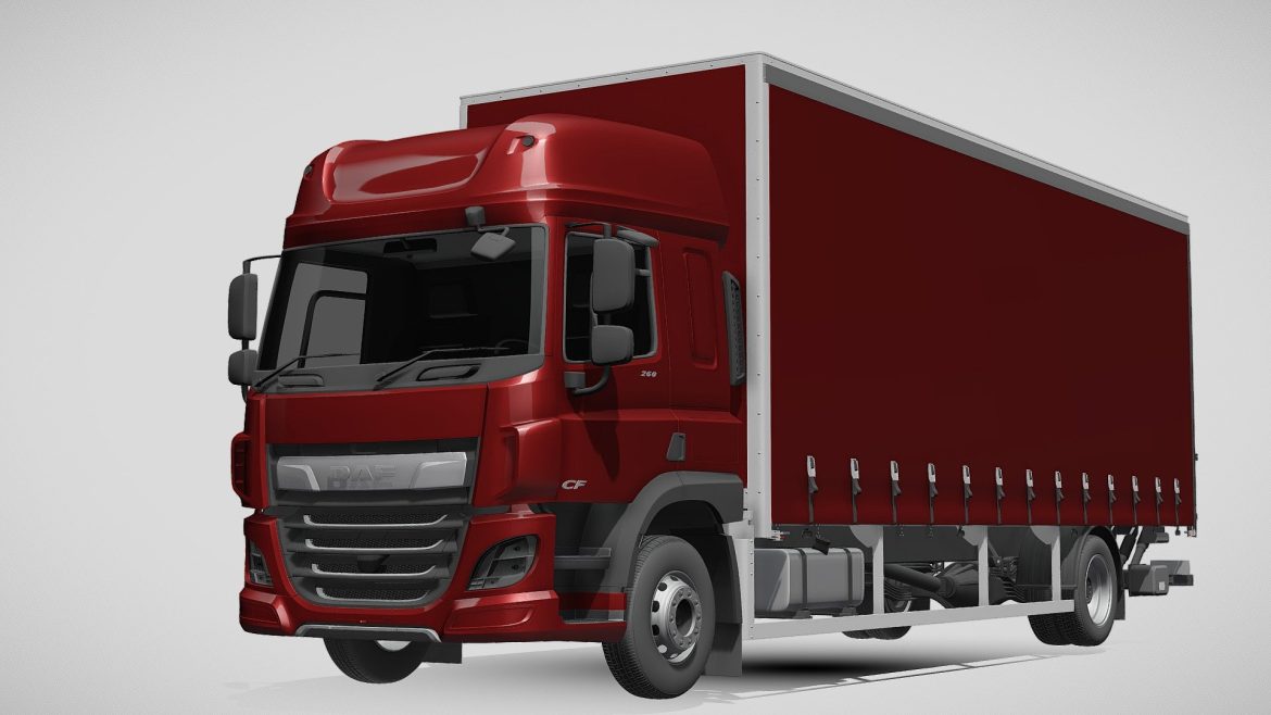 daf cf box 2020 3d model