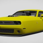 dodge challenger 392 shaker lc flying 2016 3d model