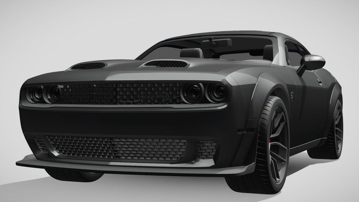 dodge challenger hellcat redeye widebody lc 2019 3d model