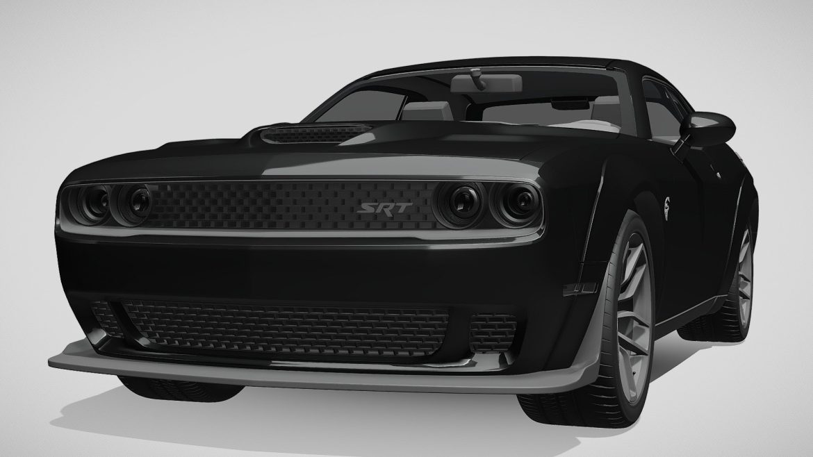 dodge challenger srt hellcat widebody 2018 3d model