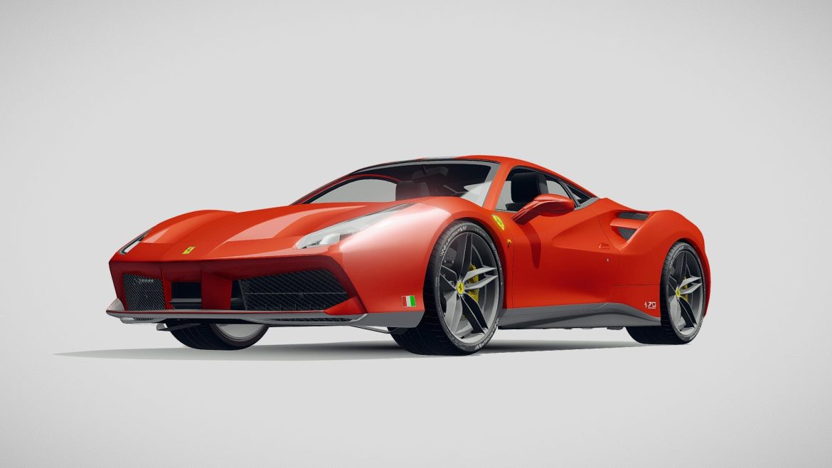 ferrari 488 gtb the schumacher 2018 3d model