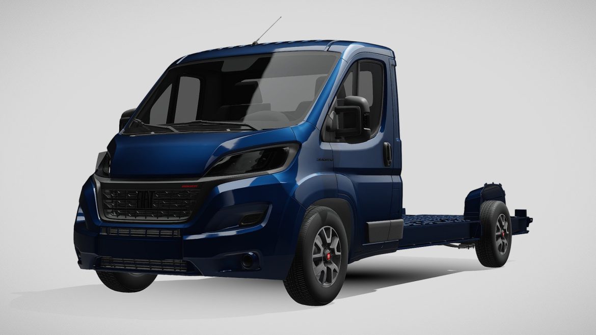 fiat ducato 3540 l4 platform cab 2022 3d model