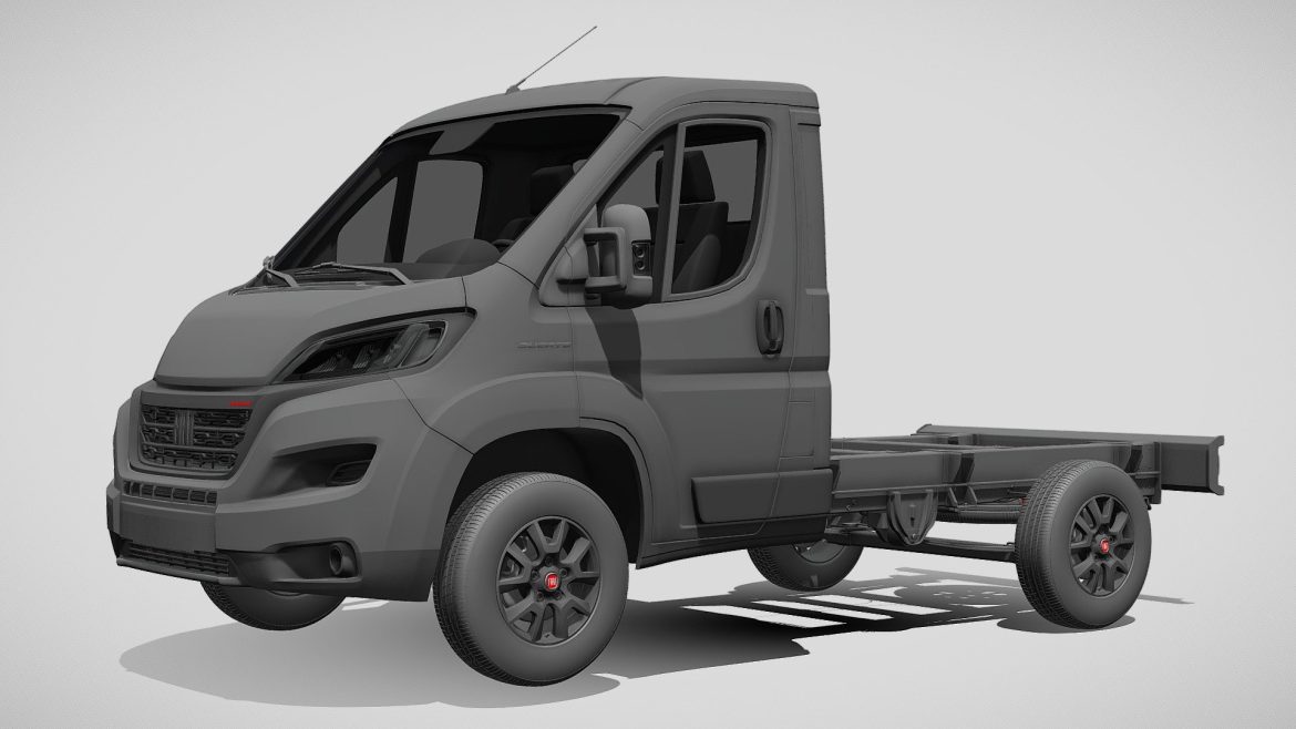 fiat ducato chassis single 3000 2022 3d model