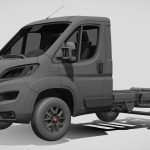 fiat ducato chassis single 3000 2022 3d model