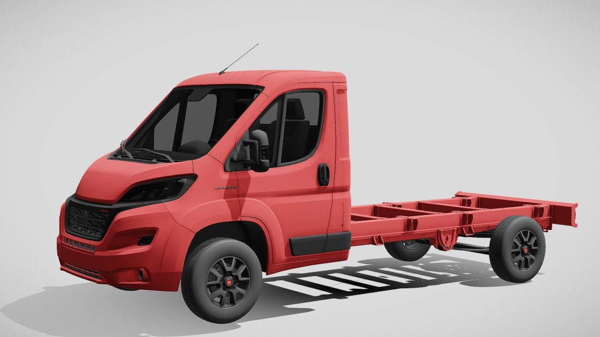 fiat ducato chassis single 3800 2022 3d model
