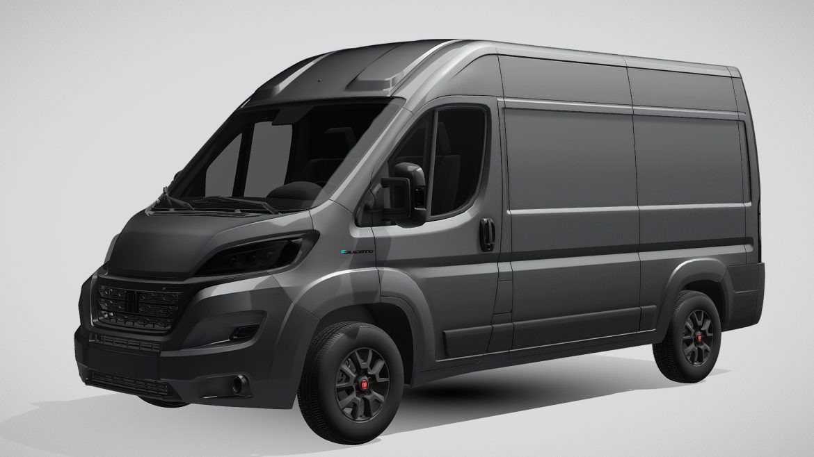 fiat e ducato van l2h2 2022 3d model