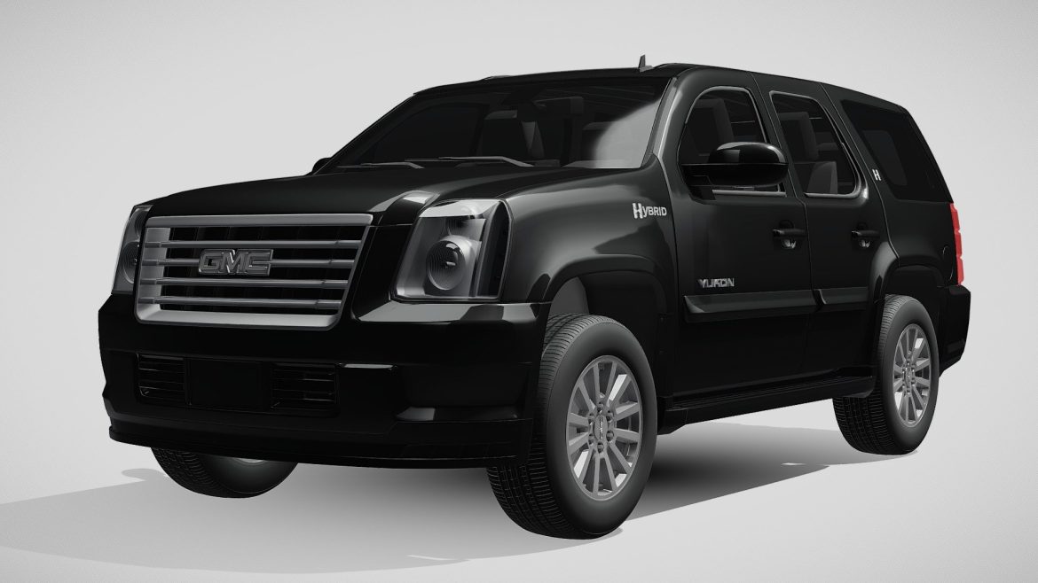 gmc yukon hybrid 2013 3d model