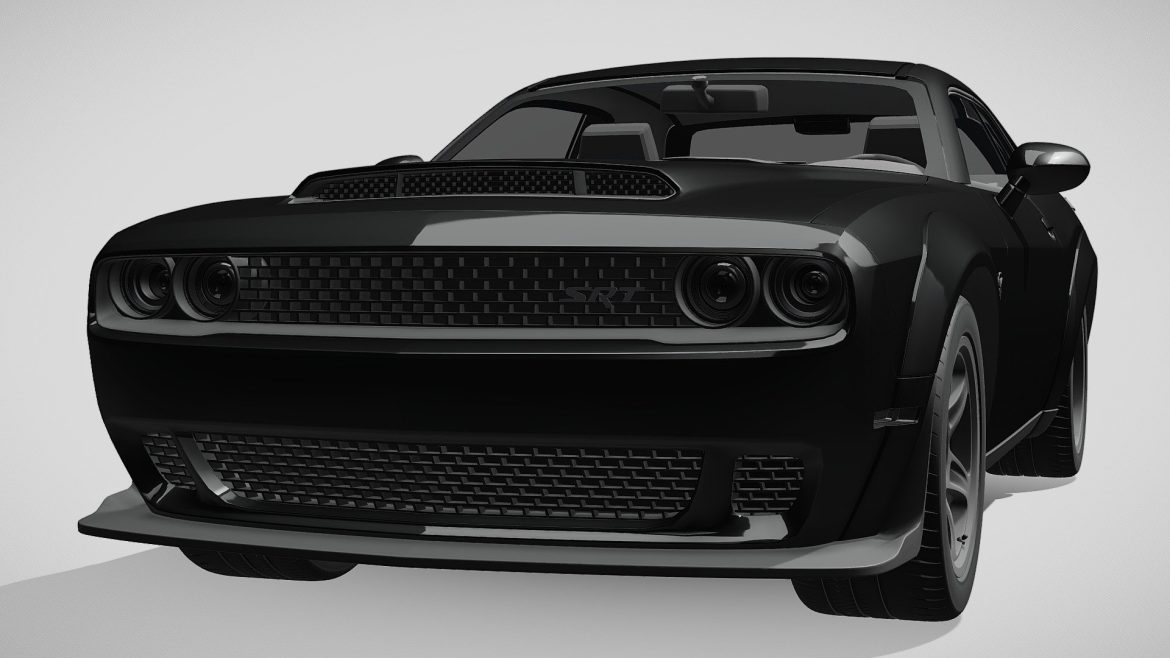 hennessey dodge challenger srt demon 2019 3d model