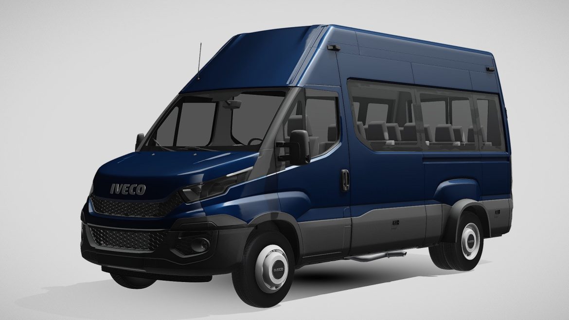 iveco daily minibus 2014 2016 l3h3 3d model