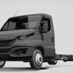 iveco daily single cab l6 chassis 2022 3d model
