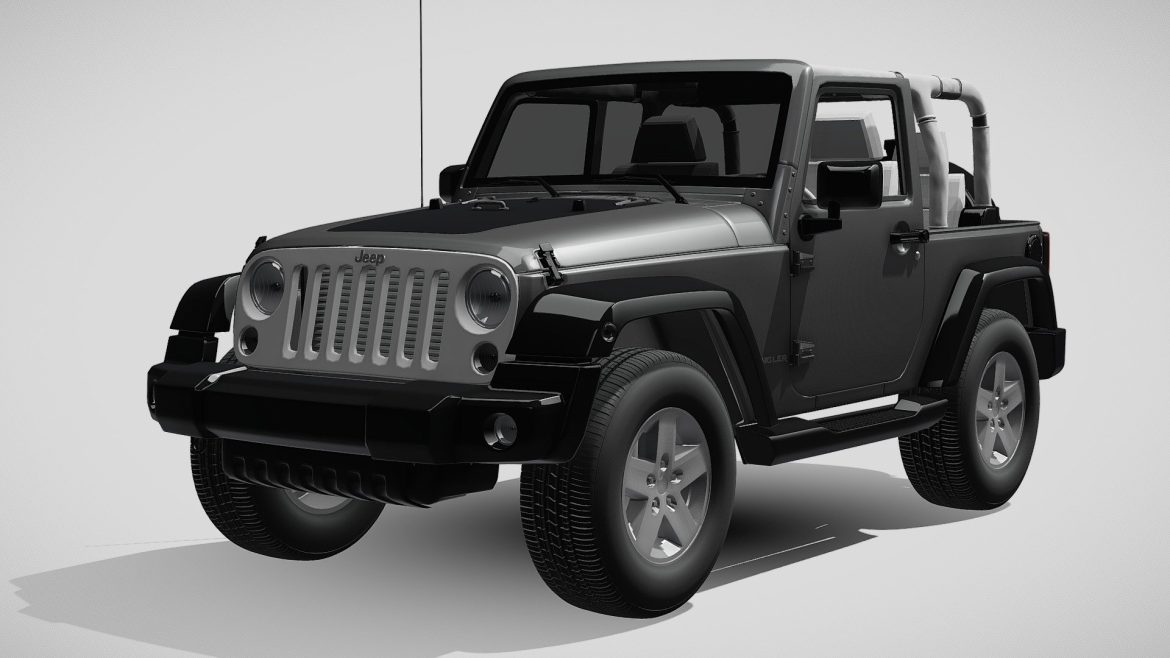jeep wrangler mountain 2012 3d model
