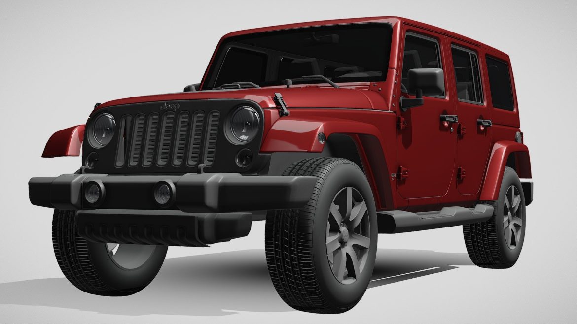 jeep wrangler unlimited altitude 2014 3d model