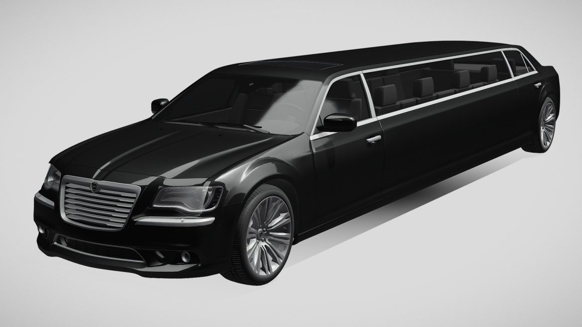 lancia thema limousine 3d model