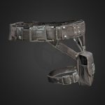 battle belt pubg 3d model