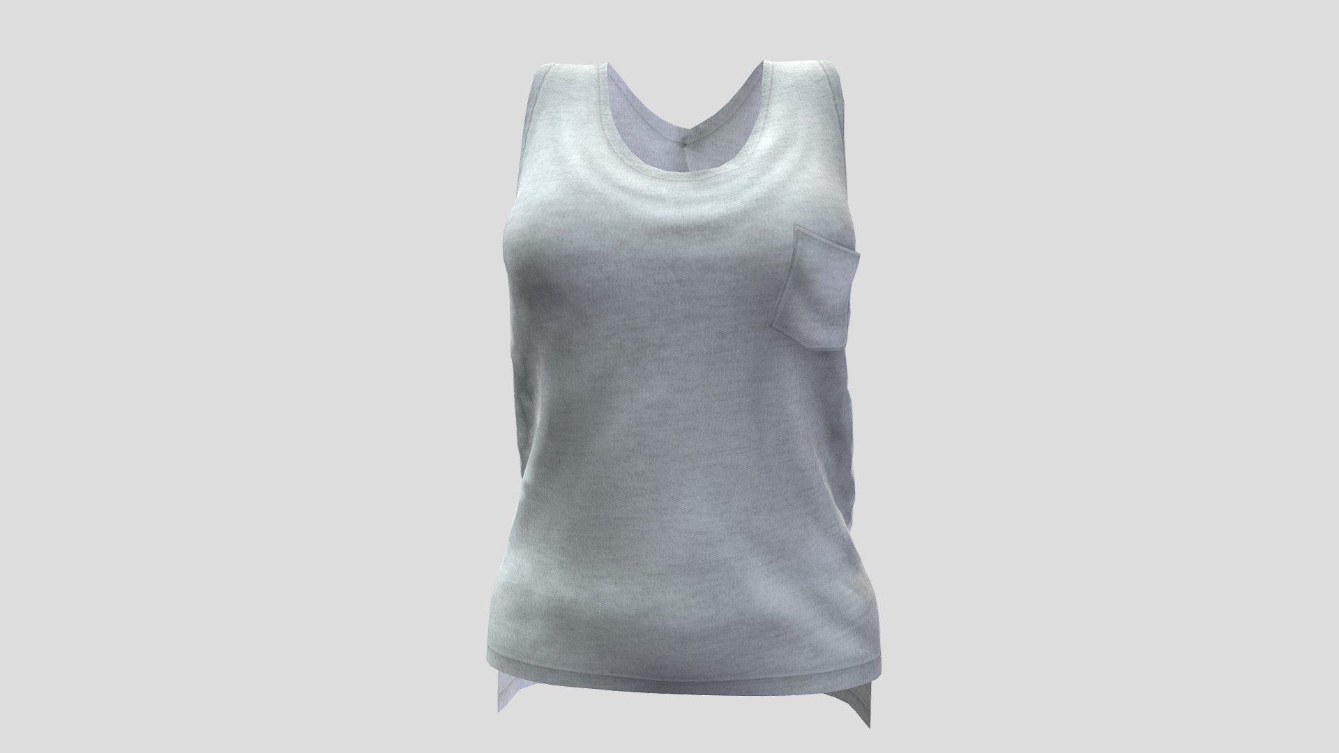 Female Back Hem Tank Top