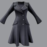 Female Closed Front Winter Felt Coat
