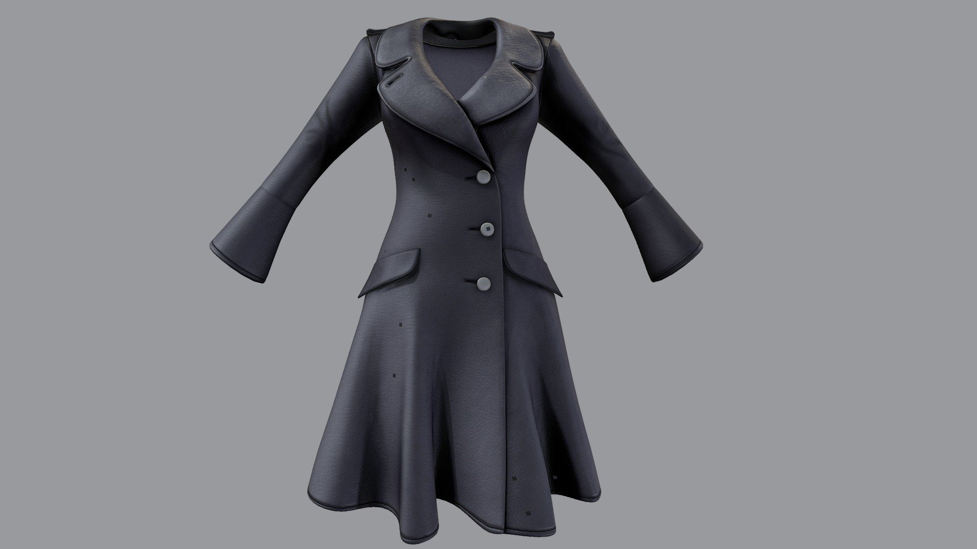 Female Closed Front Winter Felt Coat