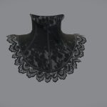 female lace neck corset 3d model