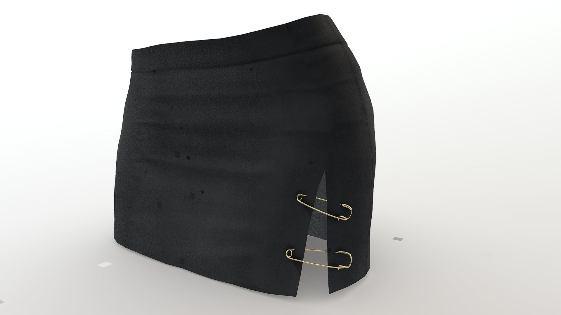 Female Mini Skirt With Pins