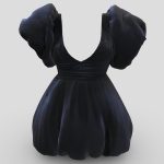 female puffy dress 3d model