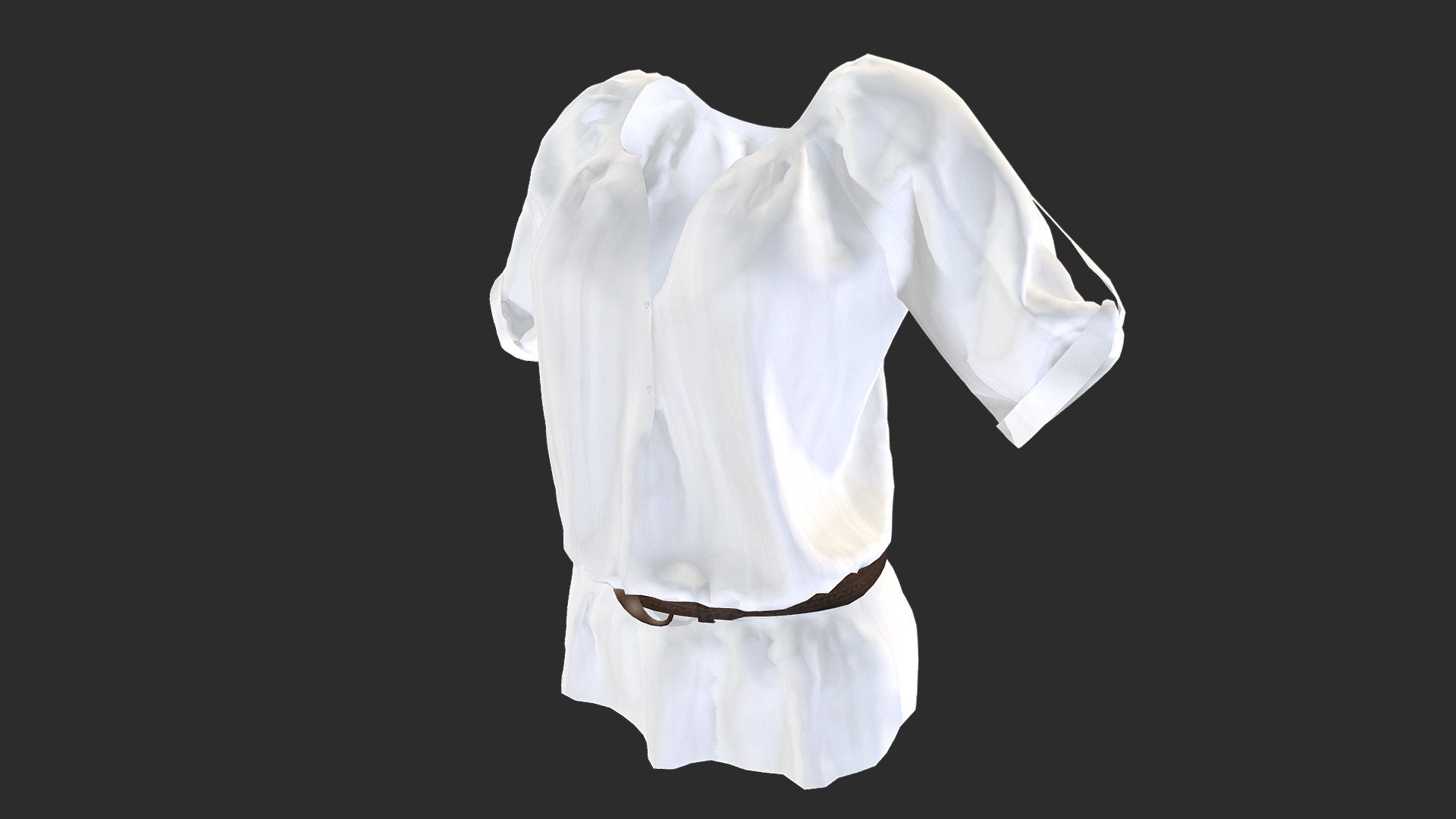 Female Shirt Dress With Waist Belt