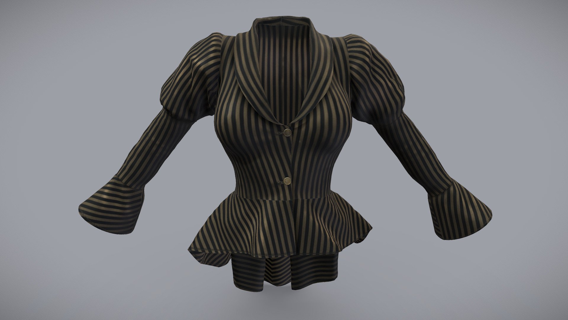 Female Steampunk Peplum Jacket
