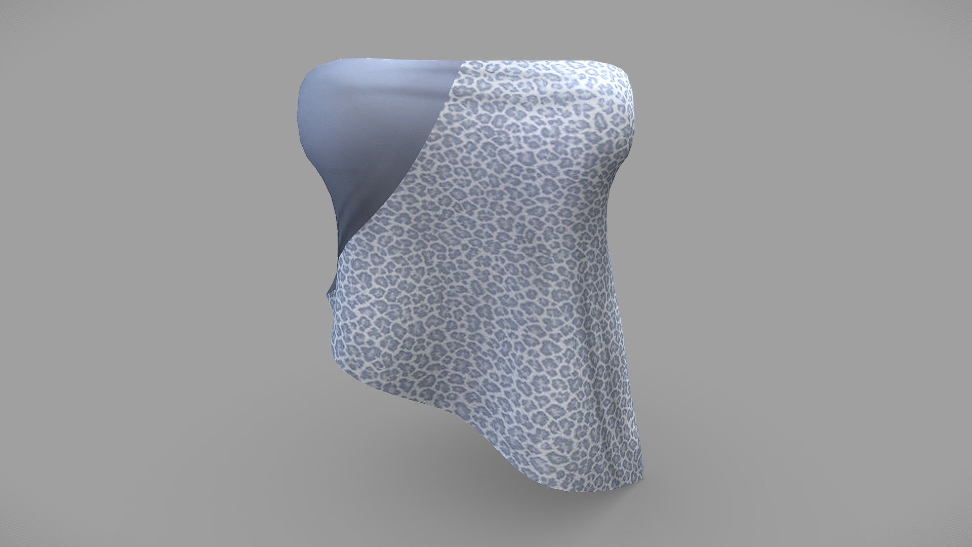 Female Strapless Asymmetric Tube Top