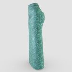 Green Damask Long Skirt