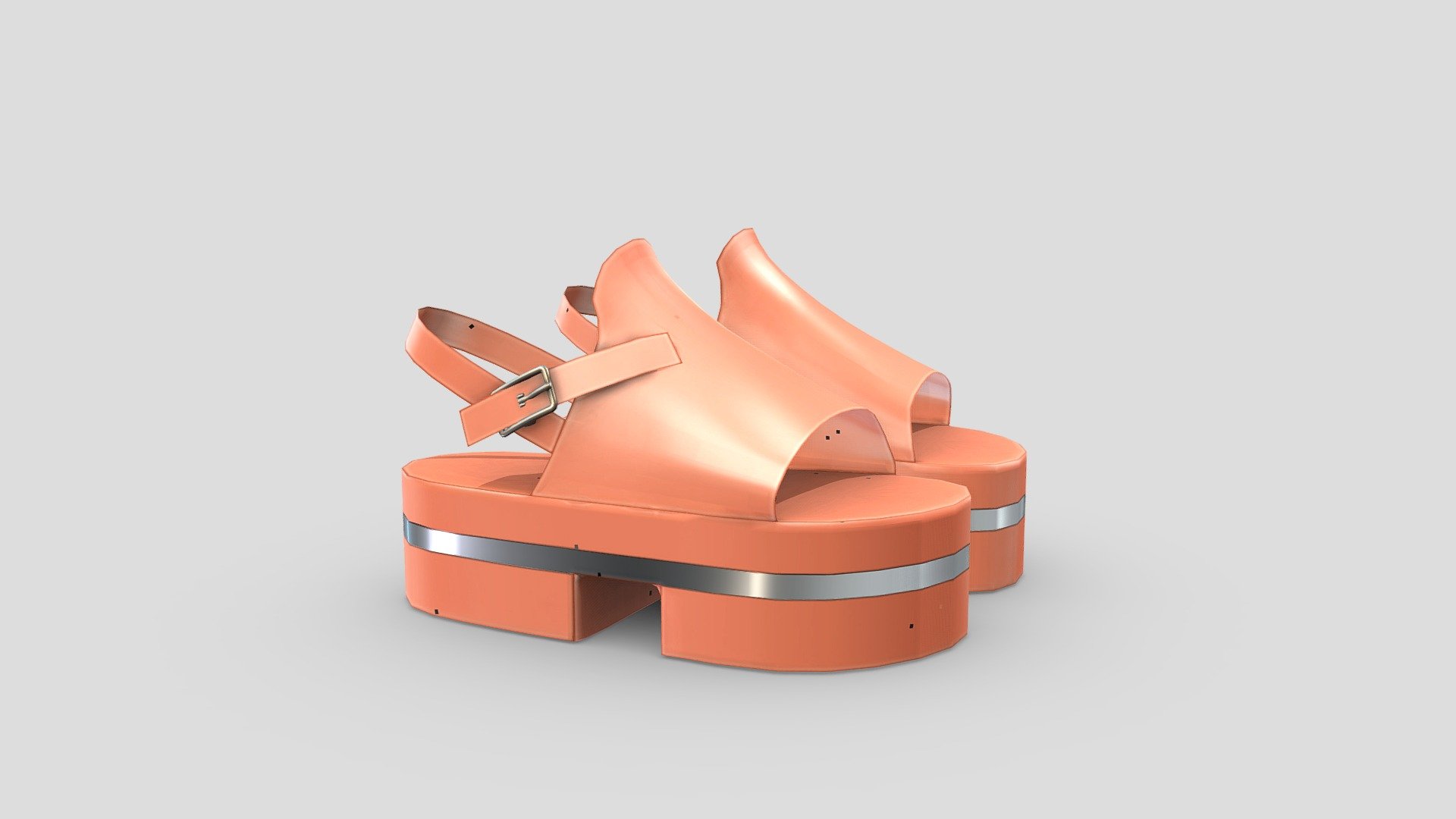 High Platform Flat Sandals