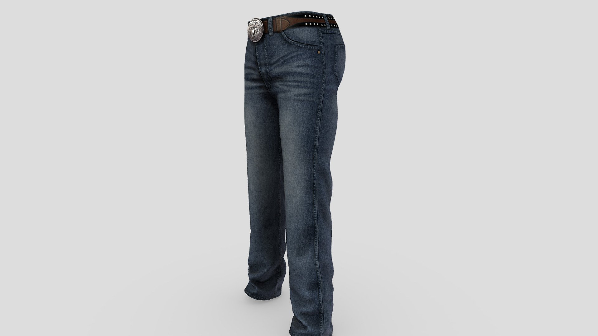 Men’s Denim Western Bootcut Pants