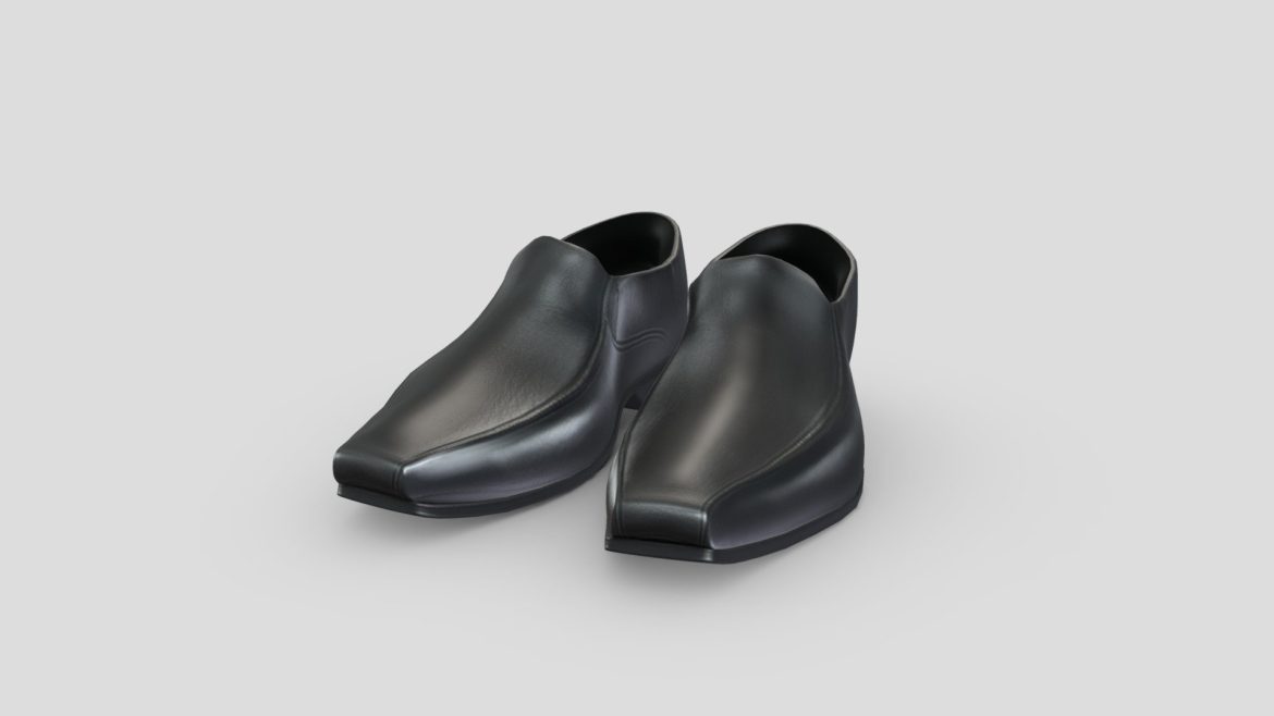mens formal shoes 3d model