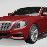 mercedes benz s 300 bluetec hybrid w222 2014 3d model