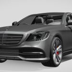 mercedes benz s 450 lang v222 2018 3d model