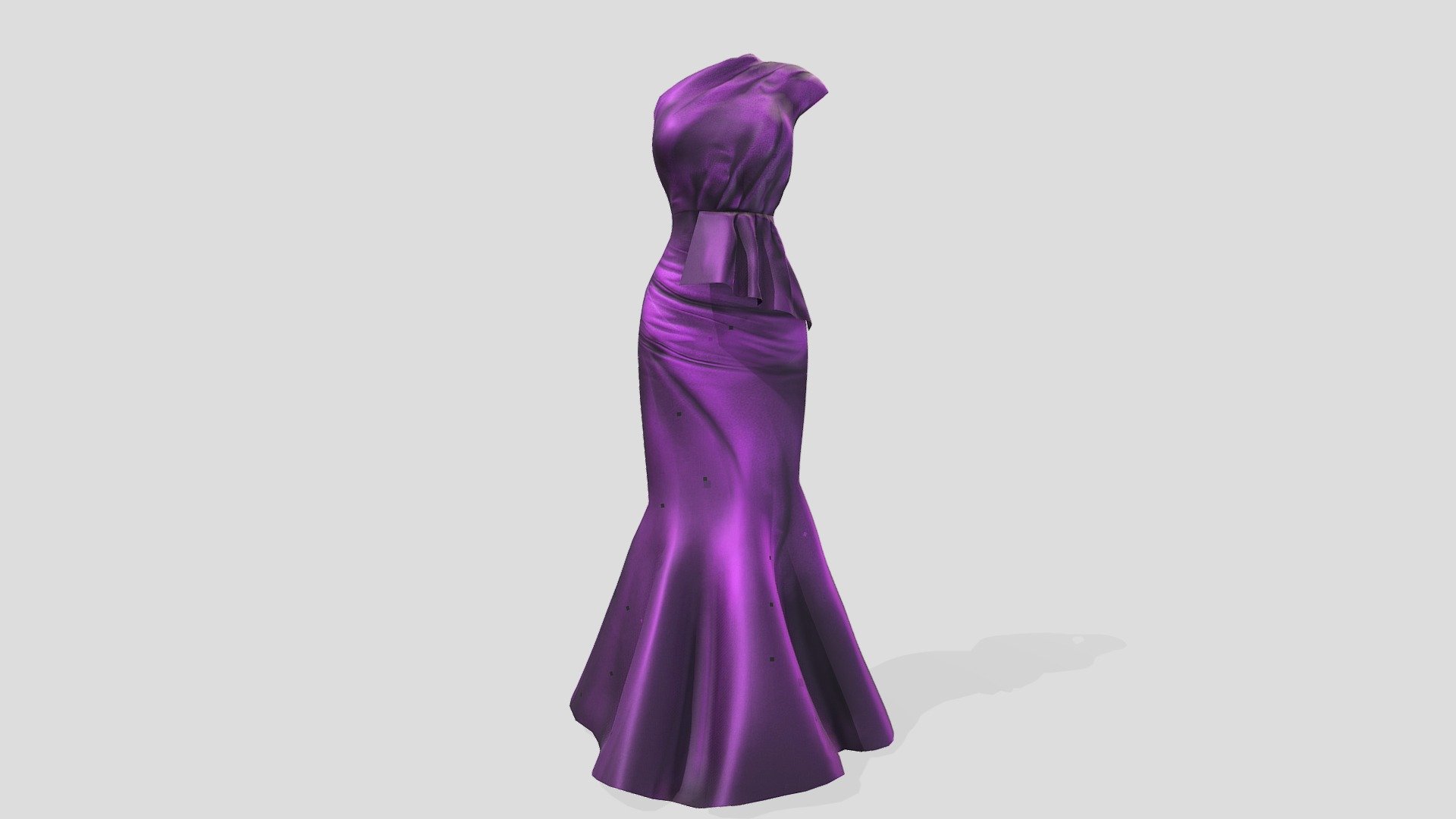 Off Shoulder Frills Long Gown