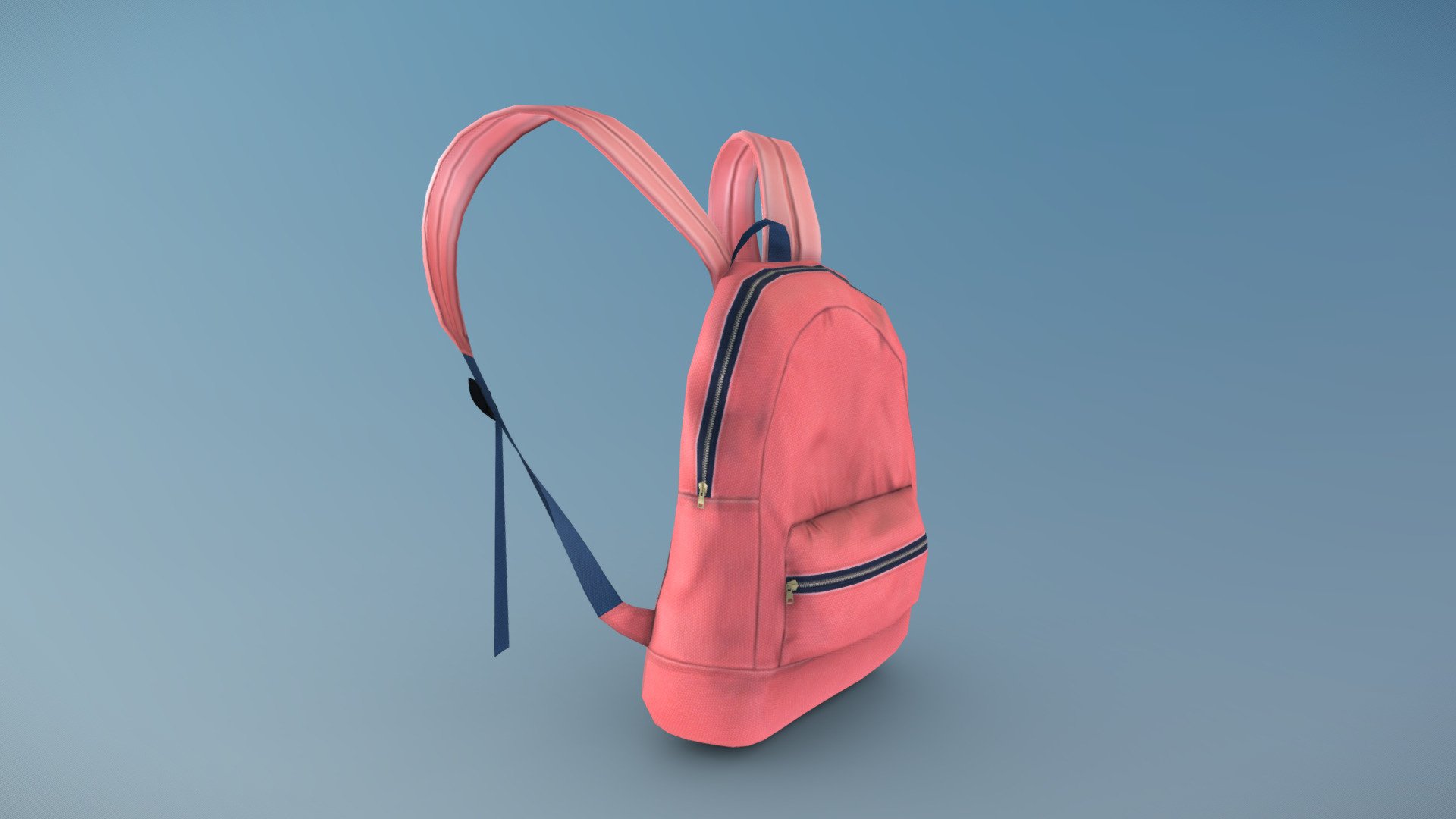 Orange Small Backpack