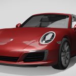 porsche 911 targa 4s 991 2016 3d model