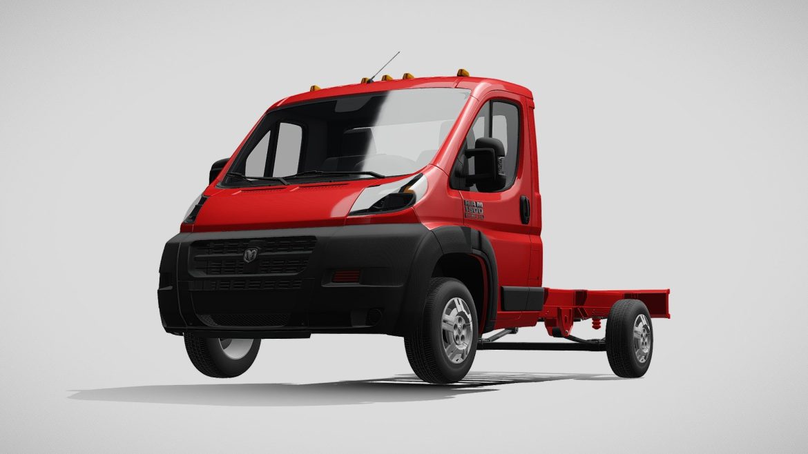 ram promaster cargo single cab 3450 wb 2019 3d model