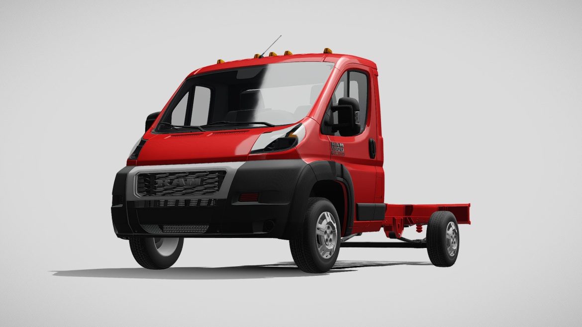 ram promaster cargo single cab 3450 wb 2020 3d model