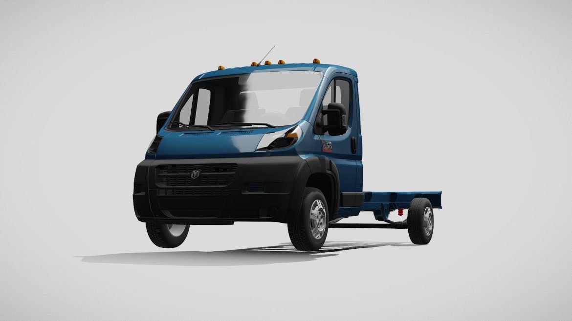 ram promaster chassis single cab 4035 wb 2019 3d model