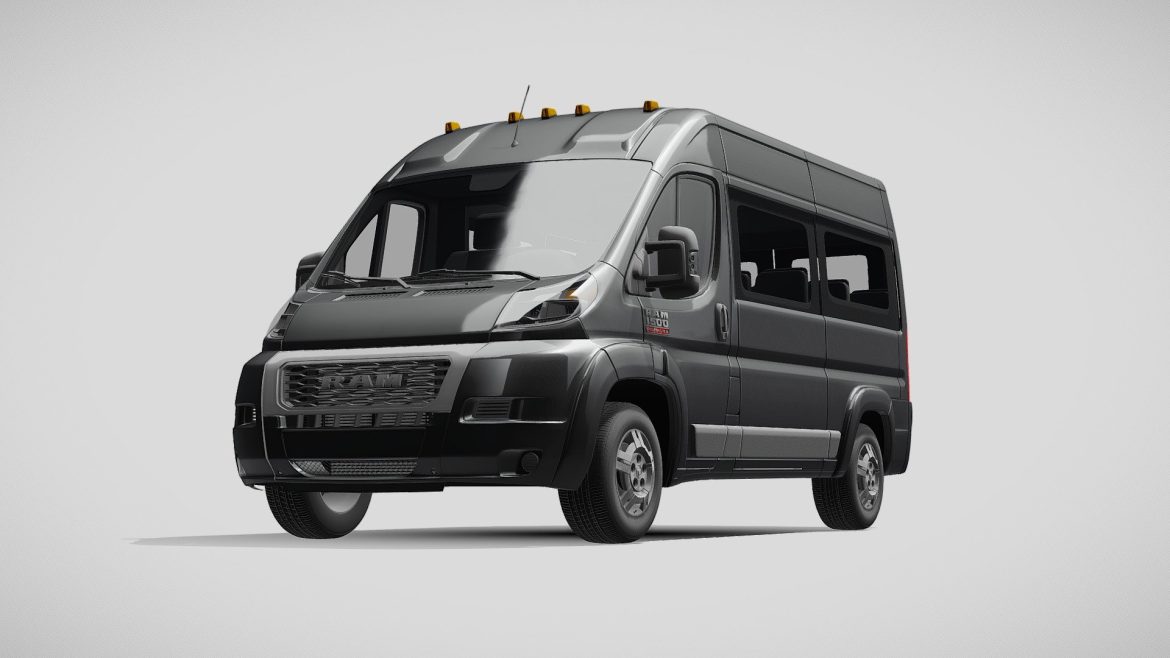 ram promaster window van 1500 hr 136wb 2020 3d model