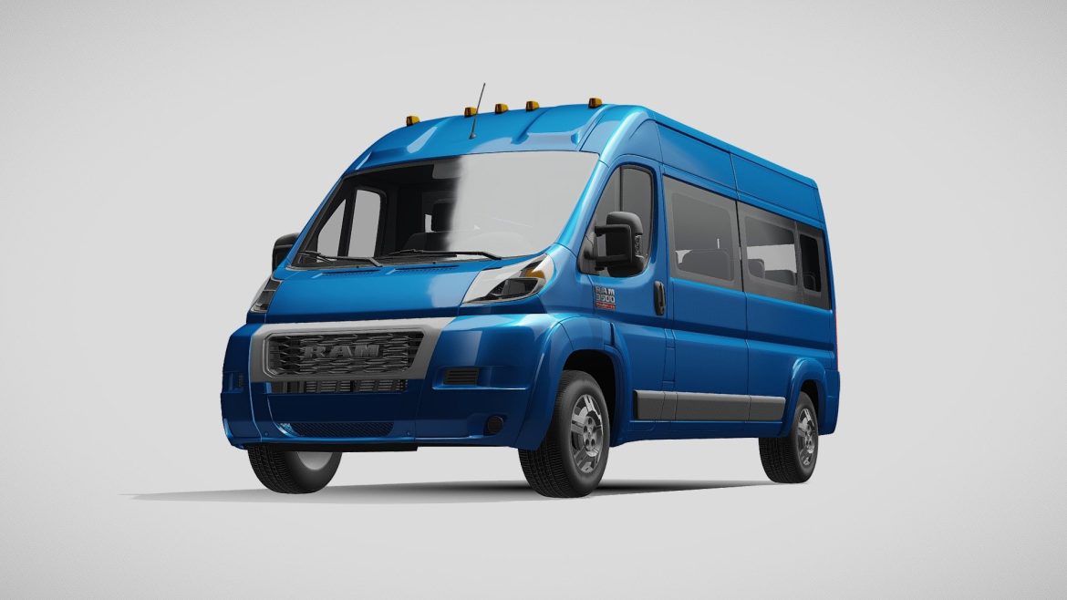 ram promaster window van 3500 hr 159wb 2020 3d model