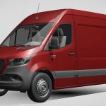 ram sprinter panel van l2h2 fwd 2019 3d model