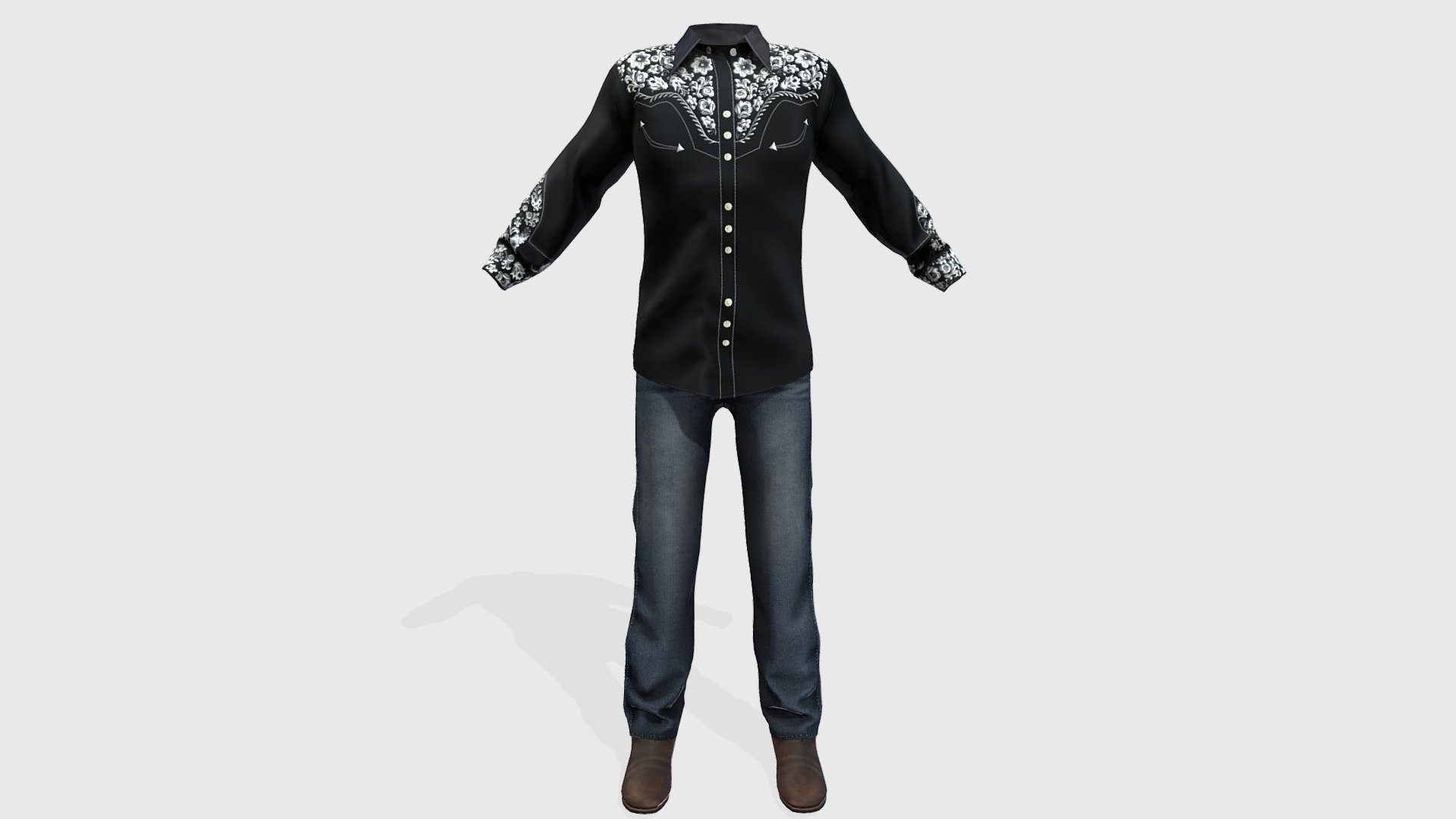 SAVE! Men’s Over Pants Shirts Boots Pants Outfit