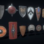 shield set 3d model