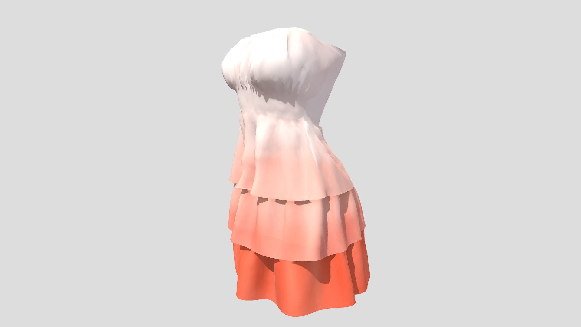 Strapless Sash Coctail Dress